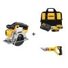 Dewalt Cordless Circ Saw and Sheers w/DCB205-2C