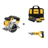 Dewalt Cordless Circ Saw and Sheers w/DCB205-2C