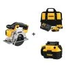 Dewalt Cordless Circ Saw and Vacuum w/DCB205-2C