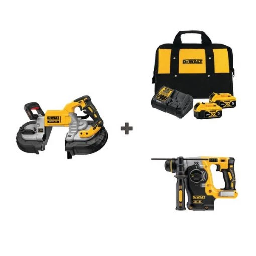 Cordless Saw and Drill w/DCB205-2CK