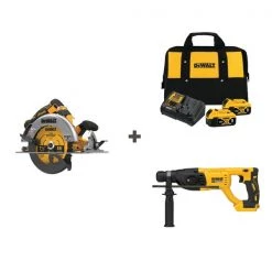 Cordless Saw and Drill w/DCB205-2CK