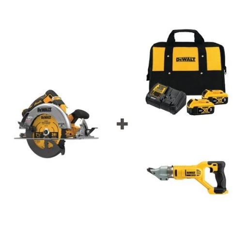 Cordless Saw and Sheers w/DCB205-2CK