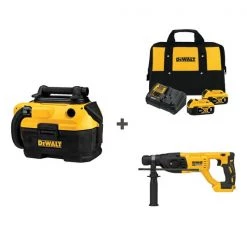 Dewalt Vacuum and Cordless Drill w/DCB205-2CK