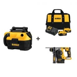Dewalt Vacuum and Cordless Drill w/DCB205-2CK