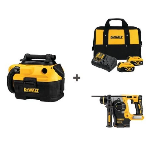 Dewalt Vacuum and Cordless Drill w/DCB205-2CK 1 Vacuum and Cordless Drill w/DCB205-2CK