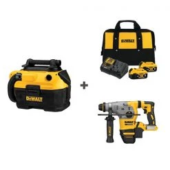 Vacuum and Cordless Drill w/DCB205-2CK