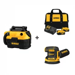 Vacuum and Cordless Sander w/DCB205-2CK
