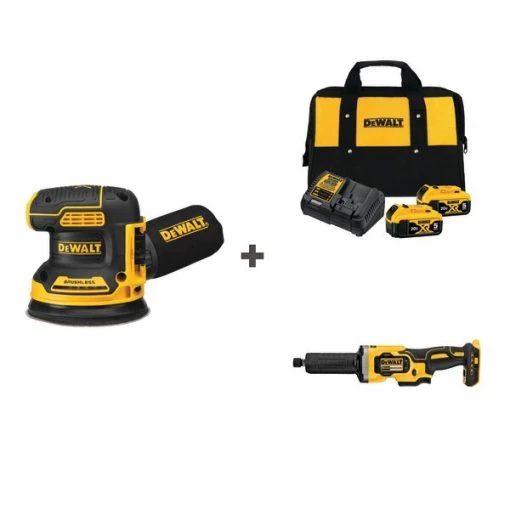Cordless Sander and Grindr w/DCB205-2CK