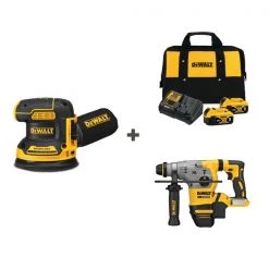 Cordless Sander and Drill w/DCB205-2CK