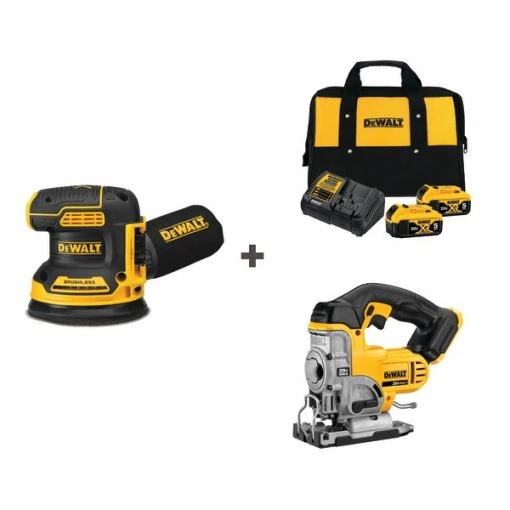 Cordless Sander and Jig w/DCB205-2CK
