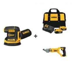 Cordless Sander and Sheers w/DCB205-2CK