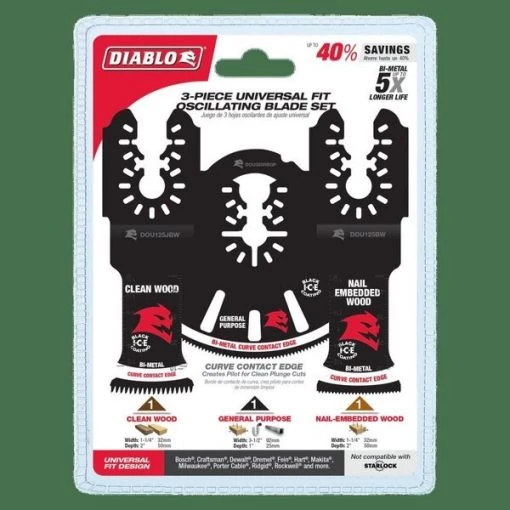 Universal Fit Bi-Metal Oscillating Blade