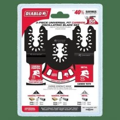 Diablo Universal Fit Carbide Oscillating Blades 3 Universal Fit Carbide Oscillating Blades