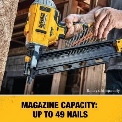 Dewalt 20V MAX* 21 degree PLASTIC COLLATED CORDLESS FRAMING NAILER KIT 4 20V MAX* 21 degree PLASTIC COLLATED CORDLESS FRAMING NAILER KIT
