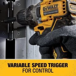Dewalt Drill, Cordless, 1, 500 RPM, 12V DC 7 Drill, Cordless, 1, 500 RPM, 12V DC