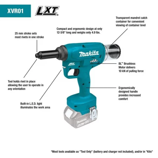 18V LXT® Brushless Rivet Tool