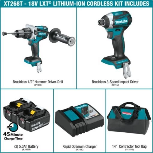 18V LXT® Brushless 2-Pc. Combo Kit (5.0Ah)