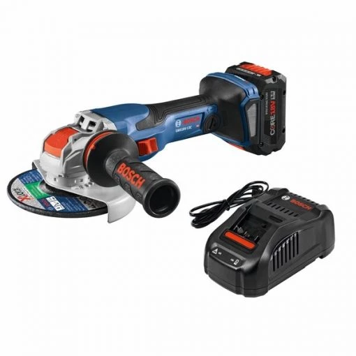 Bosch Angle Grinder, 18V DC, 5 in or 6 in Wheel Dia. 1 Angle Grinder, 18V DC, 5 in or 6 in Wheel Dia.