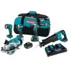 Makita LXT Brushless 5pcs, Combo Kit, 18V, (5.0Ah)