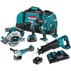 Makita LXT Brushless 6pcs, Combo Kit, 18V, (5.0Ah)