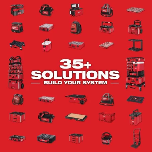 M12 FUEL Cordless Combo Kit w/ Packout Rolling Toolbox, 75PC Drill Set