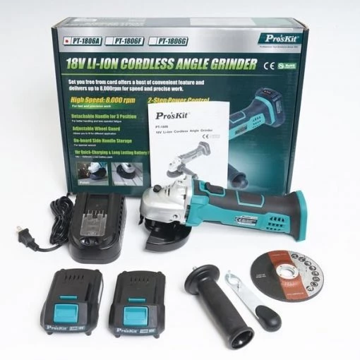 Li-Ion Cordless Angle Grinder 18V