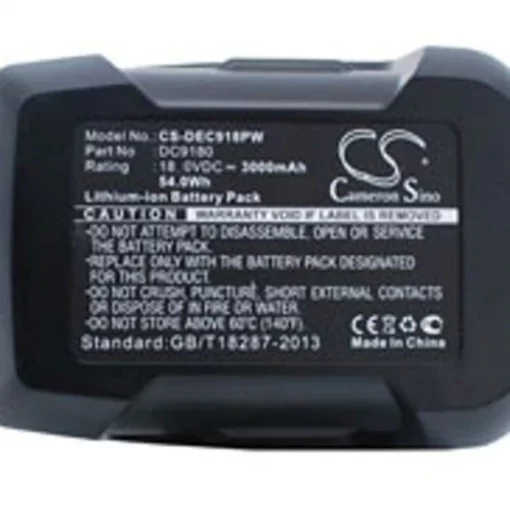 Replacement for Dewalt Dc9180 Battery