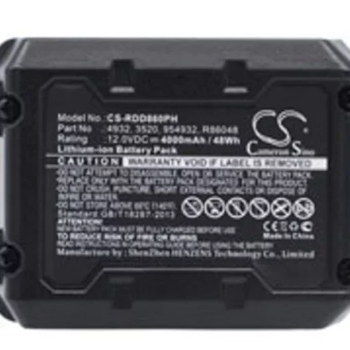 Replacement for AEG 954932 Battery