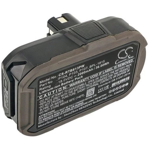 Replacement for Ryobi Bpl-1815 Battery