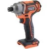 Klein Tools Battery-Operated Compact Impact Driver, 1/4-Inch Hex Drive, Tool Only
