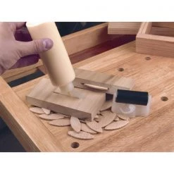 Richelieu Hardware #R2 5/16 in (8 mm) x 13/16 in (20 mm) Mini Beech Wood Biscuit, PK 100 4 #R2 5/16 in (8 mm) x 13/16 in (20 mm) Mini Beech Wood Biscuit, PK 100