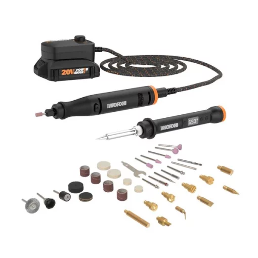 20V MAKERX 2pc Combo Kit – Rotary Tool + Wood/Metal Crafter