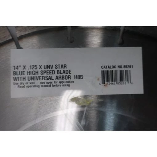 14In Blue High Speed Saw Blades & Accessory