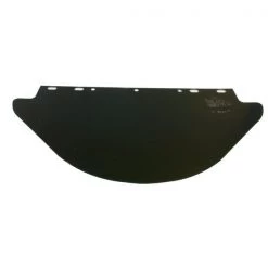 Powerweld Dark Green Face Shield, Fibre-Metal Style, 9" x 19"