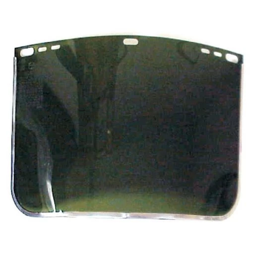 Dark Green Face Shield, Bound with Aluminum Band, 8" x 12"