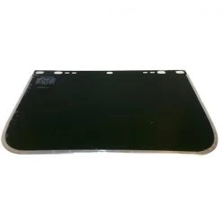 Powerweld Dark Green Face Shield, Bound with Aluminum Band, 9" x 15.5"