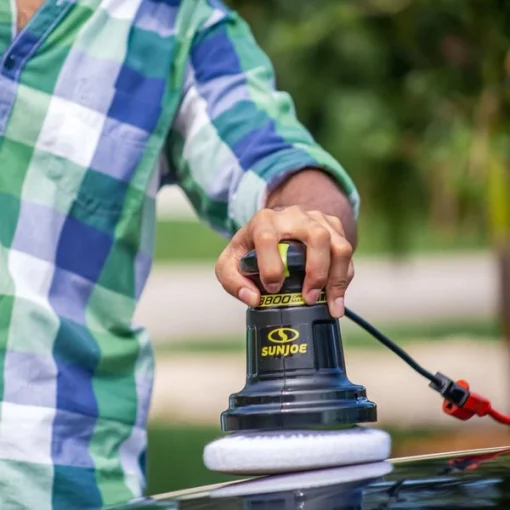 6-Inch Electric 0.7A Random Orbital 3,500+ RPMs Compact Palm Car Polisher