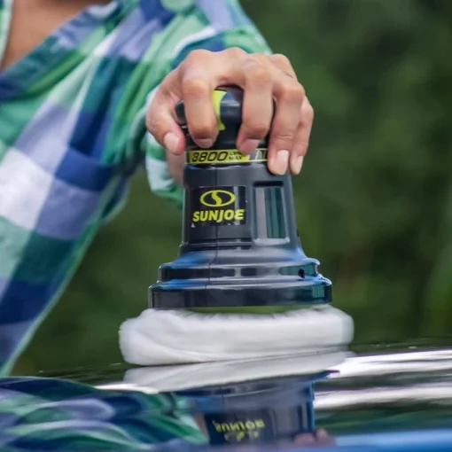 6-Inch Electric 0.7A Random Orbital 3,500+ RPMs Compact Palm Car Polisher