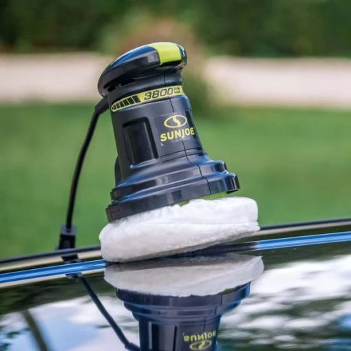 6-Inch Electric 0.7A Random Orbital 3,500+ RPMs Compact Palm Car Polisher