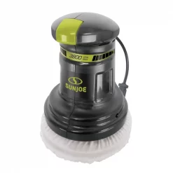 Sun Joe 6-Inch Electric 0.7A Random Orbital 3,500+ RPMs Compact Palm Car Polisher