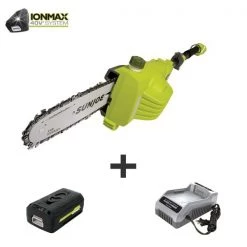 Sun Joe 8" Battery Powered Cordless Multi-Angle Pole Chain Saw