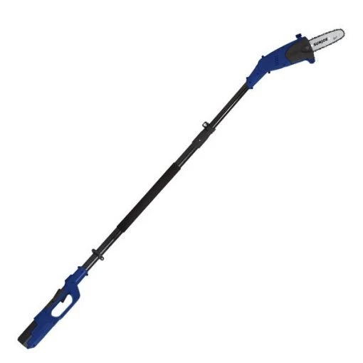 8" Battery Powered Cordless Telescoping Pole Chain Saw, Blue