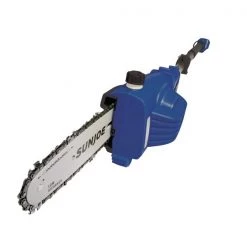 8" Battery Powered Cordless Telescoping Pole Chain Saw, Blue
