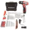Fleming Supply 12V Lithium Ion 75 Pc 2 Speed Drill and Accessory Tool Set