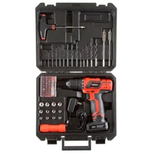 Fleming Supply 20V Lithium Ion Cordless Drill Set
