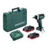 Metabo 2692937 18 V 0.25 in. Hex Cordless 3 Speed Impact Driver Kit; 1328 in.