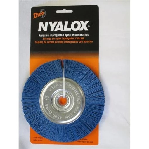 Dico 7200063 6 in. Dia. Bench Grinder Brush Fine – Blue