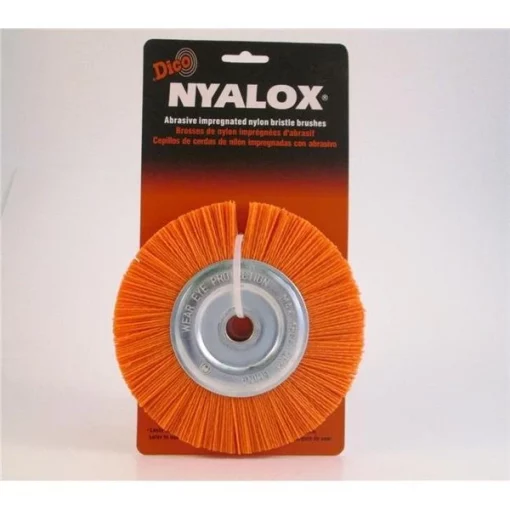Dico 7200067 6 in. Dia. Bench Grinder Brush; Medium - Orange 1 Dico 7200067 6 in. Dia. Bench Grinder Brush; Medium – Orange