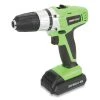 Greatneck Great Neck 24660 0.37 in. Drive 20V Cordless Drill - Gray & Green