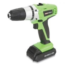 Greatneck Great Neck 24660 0.37 in. Drive 20V Cordless Drill - Gray & Green